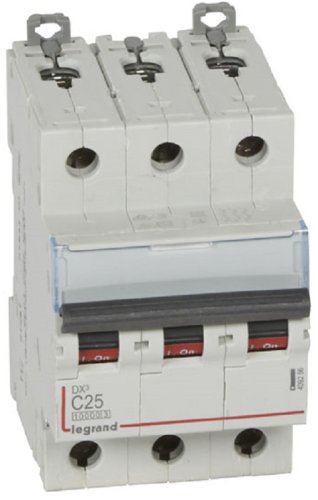 Выключатель автоматический Legrand DX3-E 10000 3п 25А C 16кА картинка